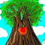Image result for Newton Apple Falling From Tree Cartoon