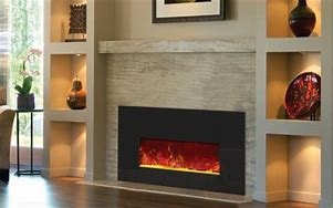 Image result for 70 Electric Fireplace Console