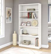 Image result for White 5 Shelf Bookcase