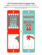 Image result for Printable Luggage Tags Travel