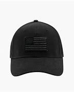 Image result for All-Black American Flag Hat