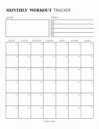 Image result for Faily Workout Tracker Printable