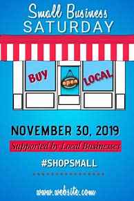 Image result for Small Business Saturday Poster