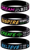 Image result for Silicone Bracelets with Sayings