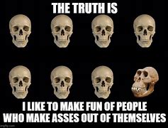 Image result for Skull Comparison Meme