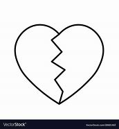 Image result for Simple Broken Heart Clip Art