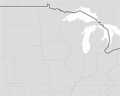 Image result for Blank Map of Midwest