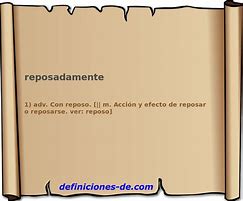 Image result for reposadamente