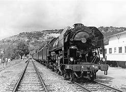 Image result for Old Train Black and White
