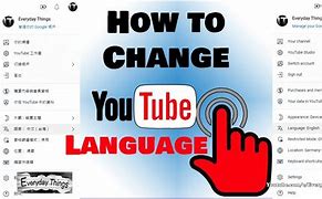 Image result for YouTube iOS App Language Change