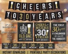 Image result for 30th Birthday Men Sign for Front Door