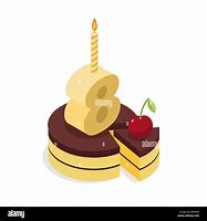 Image result for 8 Years Old Birthday Cake Cartoon