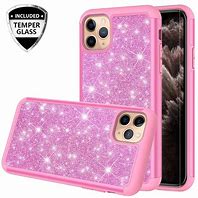 Image result for Black Phone Pink Glitter Case