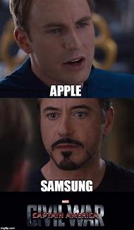 Image result for Apple vs Samsung Meme