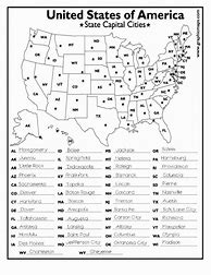 Image result for States and Capitals Study List