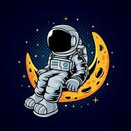 Image result for Cartoon Astronaut On Moon