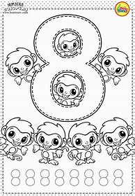 Image result for Preschool Number 8 Coloring Page