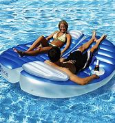 Image result for Inflatable Double Pool Float