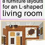 Image result for L-shaped Wall Living Room
