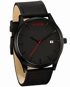 Image result for Black Leather Watches for Men