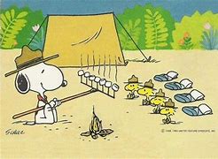 Image result for Snoopy Woodstock Camping