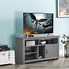 Image result for Wood Gray TV Stand Country