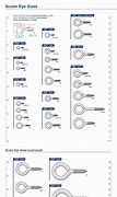 Image result for Screw Hook Sizes