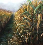 Image result for Corn Field Painting