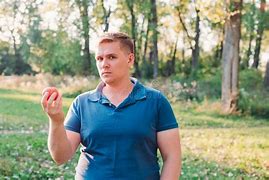 Image result for Man with Apple for Face