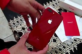 Image result for iphone 8 plus red unboxing
