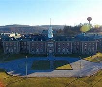 Image result for Allentown State Hospital Front Snow Lawn