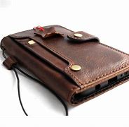 Image result for Genuine Leather iPhone Wallet Case