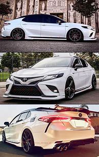 Image result for Toyota Camry XSE Black with Red Skirts