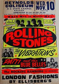Image result for Vintage Rolling Stones Tour Posters