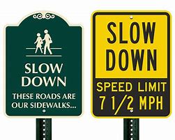 Image result for Slow Down for Right Turn Sign