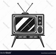 Image result for Old TV with Antenna On Table
