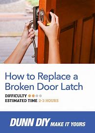 Image result for How to Open a Broken Door Latch