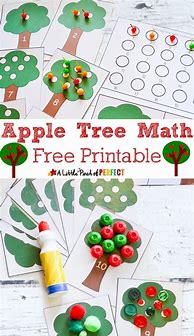 Image result for Math Apple Activity for Kindergarten