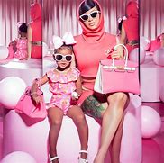 Image result for Cardi B and Daughter Matching Outfits