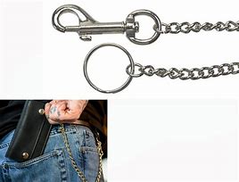 Image result for Gold Snap Hook Key Chain Belt Loop Wallet Metal Chain