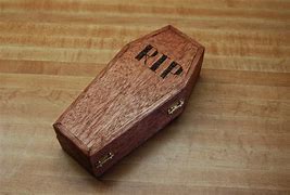 Image result for Small Wooden Coffin Box