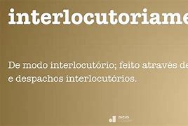 Image result for interlocutoriamente