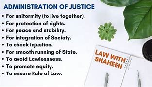 Image result for Administration of Justice