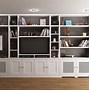 Image result for Bookshelf with TV Space