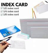 Image result for 1 Half Index Card