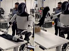 Image result for Images Musk Robot Folding Clothes