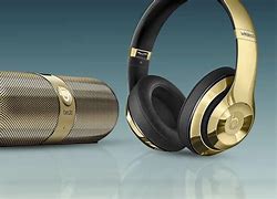 Image result for Beats Wireless Headphones with Call Button Gold