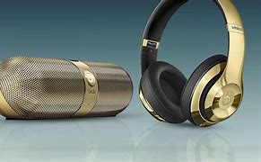 Image result for White and Gold Headphones