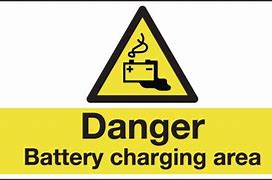 Image result for Danger Battery-Charging Area