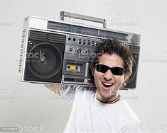 Image result for Person with Boombox